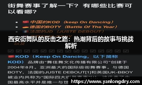 西安街舞队的反击之路：热潮背后的故事与挑战解析